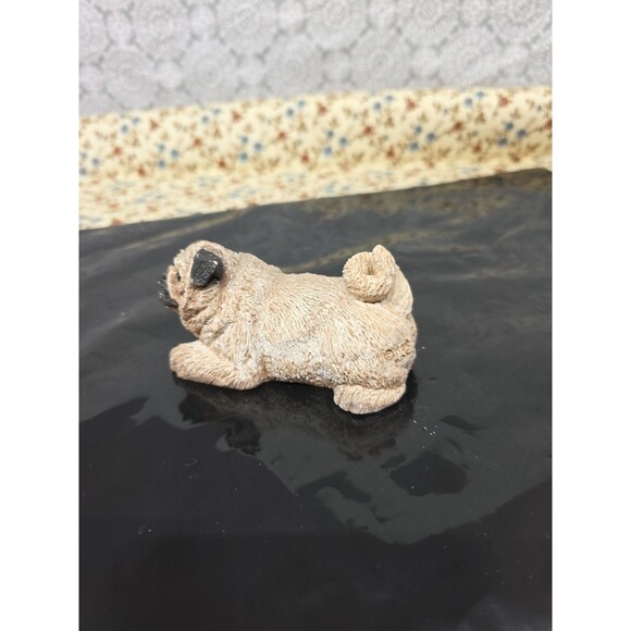 Vintage‎ 1984 Stone Critters The Animal Collection Pug Dog Figurine Painted 4" - Picture 5 of 7